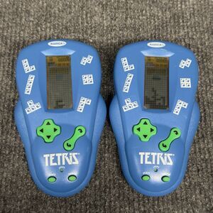 Lot Of 2 Vintage 2000 Radica Tetris Handheld Electronic Game Blue Works & Tested